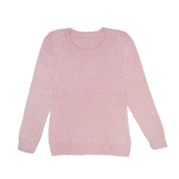 Dekliški pulover, svetlo roza