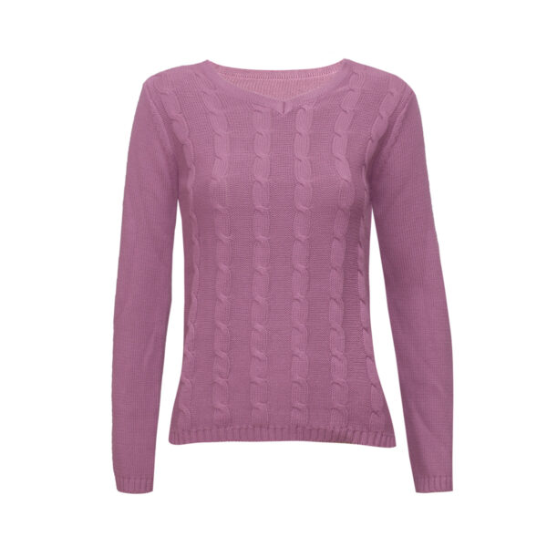 Ženski pulover, svetlo vijolična