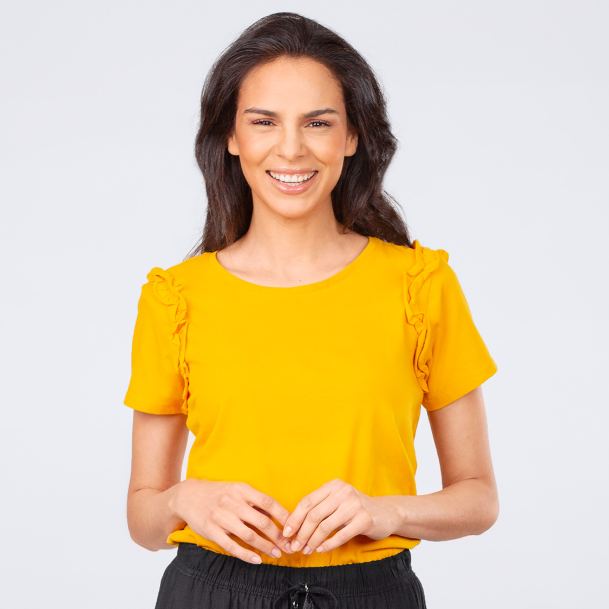 Ženska majica, temno rumena