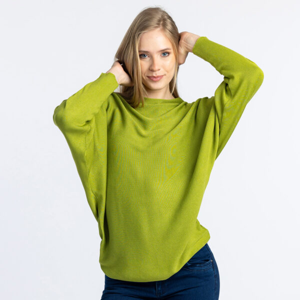 Ženski pulover, svetlo zelena